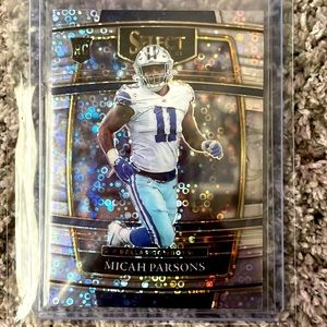 2021 Panini Select Silver Disco Micah Parsons rookie card